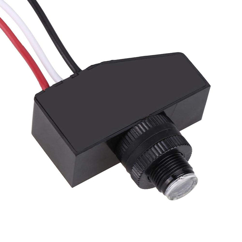 Qiilu 12 Volt photocell, Duokon Mini Light Switching Sensor Remote Photocell Dusk to Till Dawn