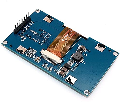 DollaTek 2.42" 128X64 OLED Display Module IIC I2C - Serial Peripheral for UNO R3 - White Font
