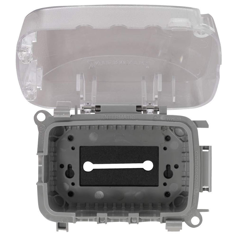 Intermatic Wp5100C Electrical Box, 2.75" Single Gang Plastic While-in-Use Weatherproof Vertical/Horizontal Cover