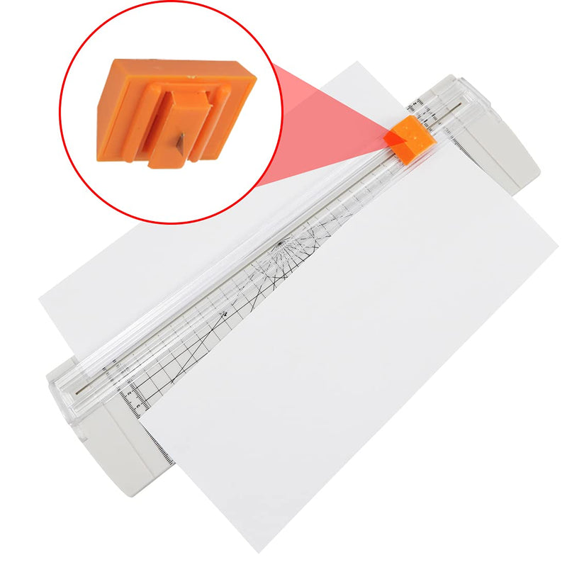 Rayson RC4000W-US Paper Cutter Trimmer, A4 Size (12 inch) Paper Cutter for Coupon, Craft Paper and Photos (White) White