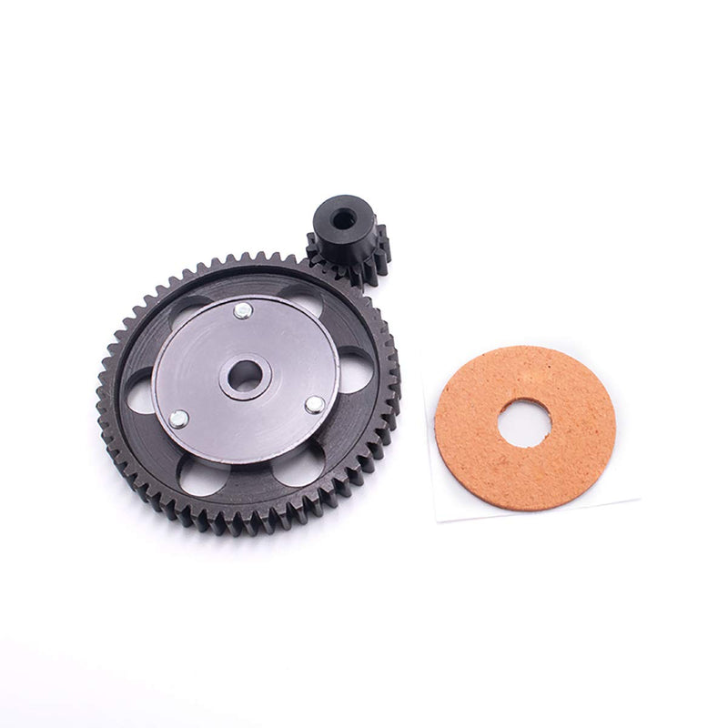 LCX Racing 1/10th RC Crawler Car Hardened Steel 32P 56T Spur Gear w/ 15T Pinion Gear for Axial SCX10 Wraith