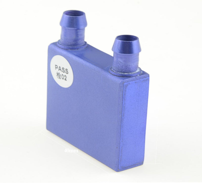 BXQINLENX Aluminum Water Cooling Block for CPU Graphics Radiator Heatsink 40x 40mm(2P)