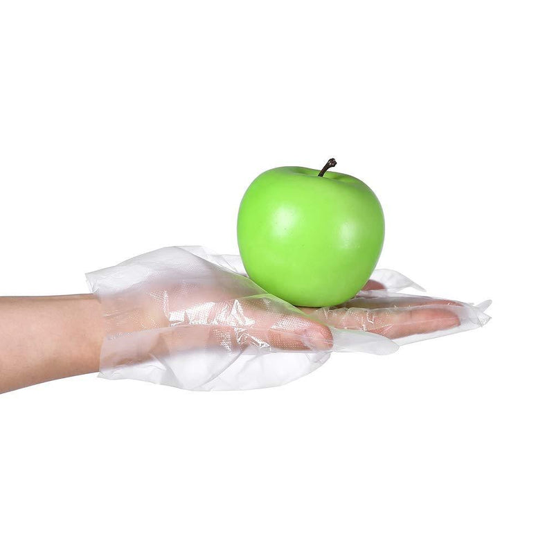MoloTAR 500 Pieces Plastic Disposable Gloves,Disposable Gloves for Cleaning, [ One Size Fits Most ]