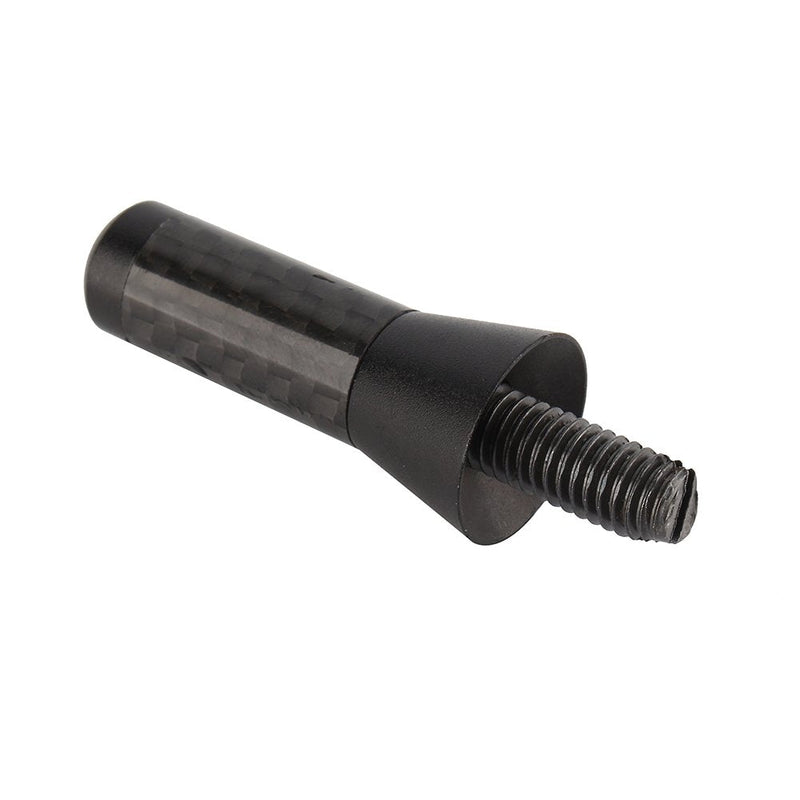 Car Radio Aerial Antenna,3.5cm Carbon Fiber Universal Screw Aluminum Car Short Decoration Antenna,for Vehicle with External Antenna