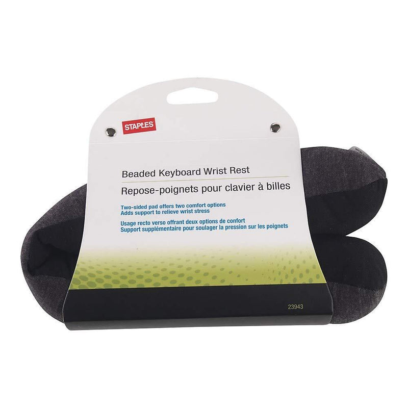 STAPLES 136620 Beaded Wrist Rest Black/Gray (23943)