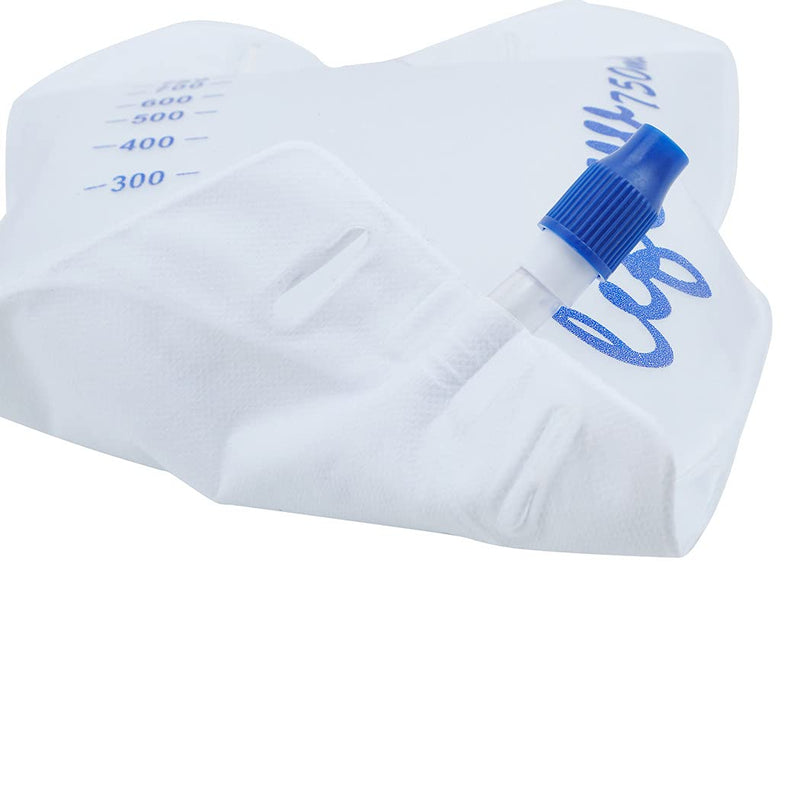 Lifevv 3 Pack Urine Drainage Bag, Nephrostomy Bag with Twist Drain Valve, 20'' Silicone Tube and Cloth Backing (750ML)