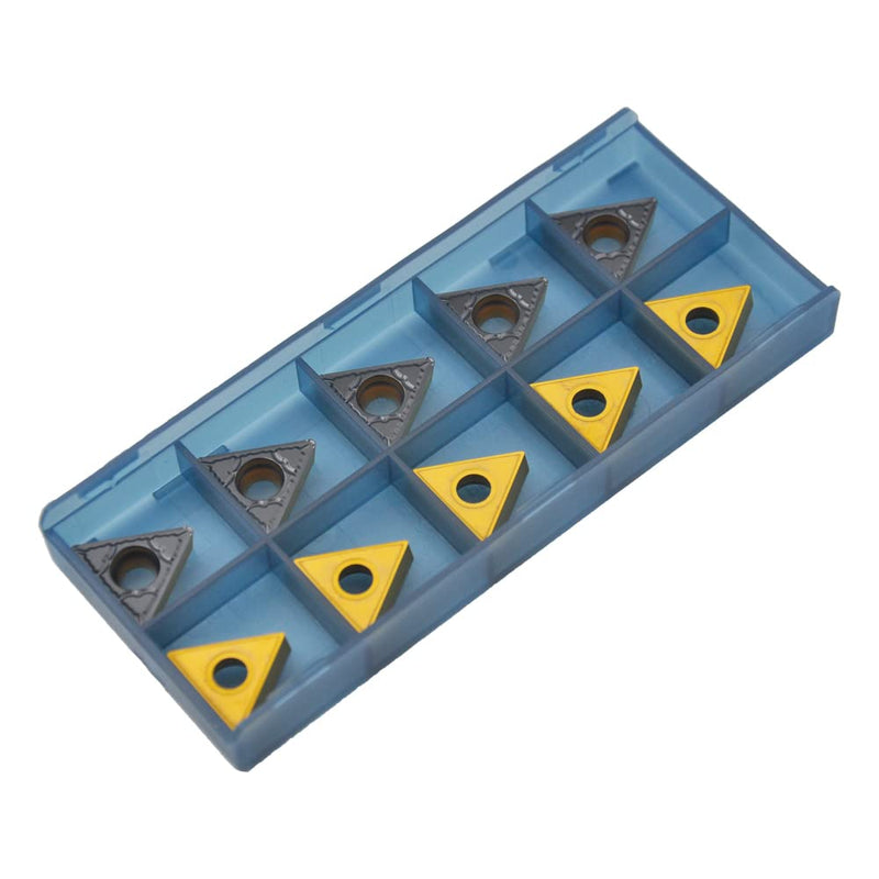 CDBP CNC carbide inserts indexable inserts TCMT16T308 TCMT32.52 - universal steel machining, turning inserts -TiN coating, 10 pieces TCMT16T308-MD CVD coated