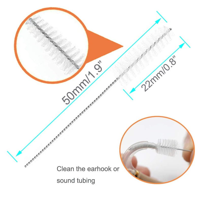 8 pieces hearing aid amplifier cleaning tools, earbuds/Headphones/Airpods cleaner brush kits with case