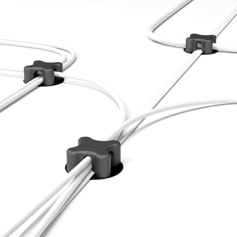 Magnetic Cable Holder Desktop Multipurpose Cord Keeper Cable Organizer Clip Cable Management for Home Office Supplies Wire Organizer (Black 10Pcs) Black 10Pcs