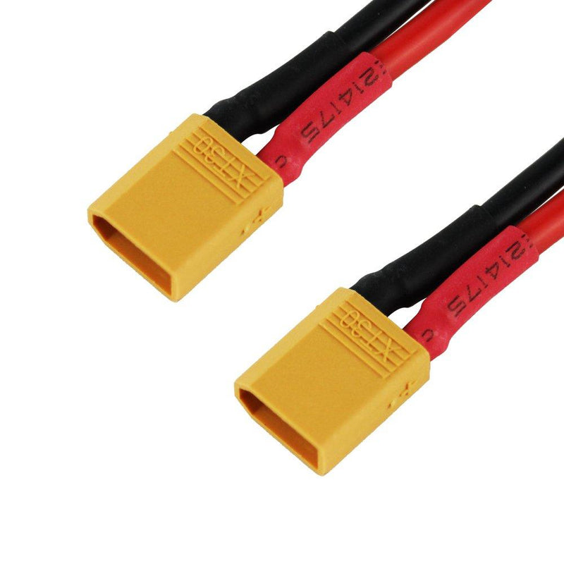 OliYin RC Battery Charge XT30 to 4.0mm Banana Plug 16AWG 30cm 11.8inch Cable Connector for RC Helicopter Quadcopter Lipo Battery(Pack of 2)