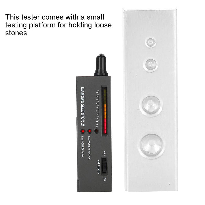 Diamond Tester, Gemstone Tester, Jewerlley Diamond Tester, Professional High Precision Practice Jewerlley Diamond Selector II Moissanite Tester Portable Testing Tool Set, Diamond Selector Moissanite