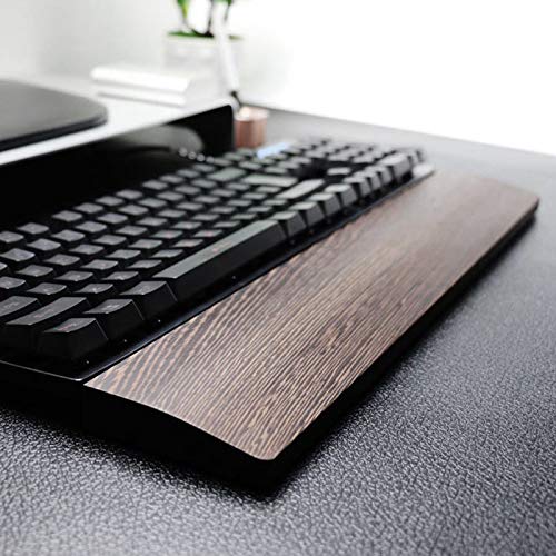 TINTON LIFE Handmade Keyboard pad Wrist Rest Keyboard Holder Wooden Hand pad Wrist pad Support for Office Work Anti-Fatigue(60 Key 300×80×20mm) 60 Key