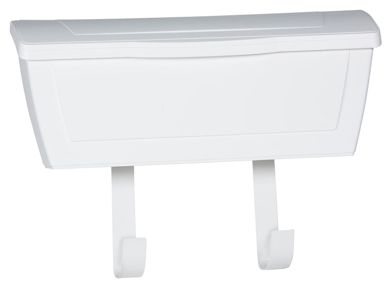 PRO-DF White Plastic Horizontal Wall Mount Mailbox