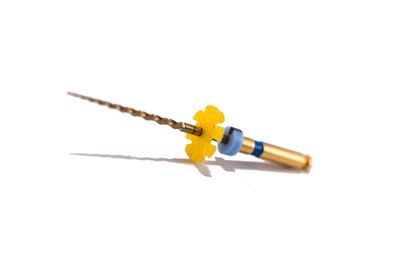 Easyinsmile X-Pro Gold Protaper NITI Rotary Files, 6PCS Endo Controlled Memory Files (F3 25MM) F3 25MM
