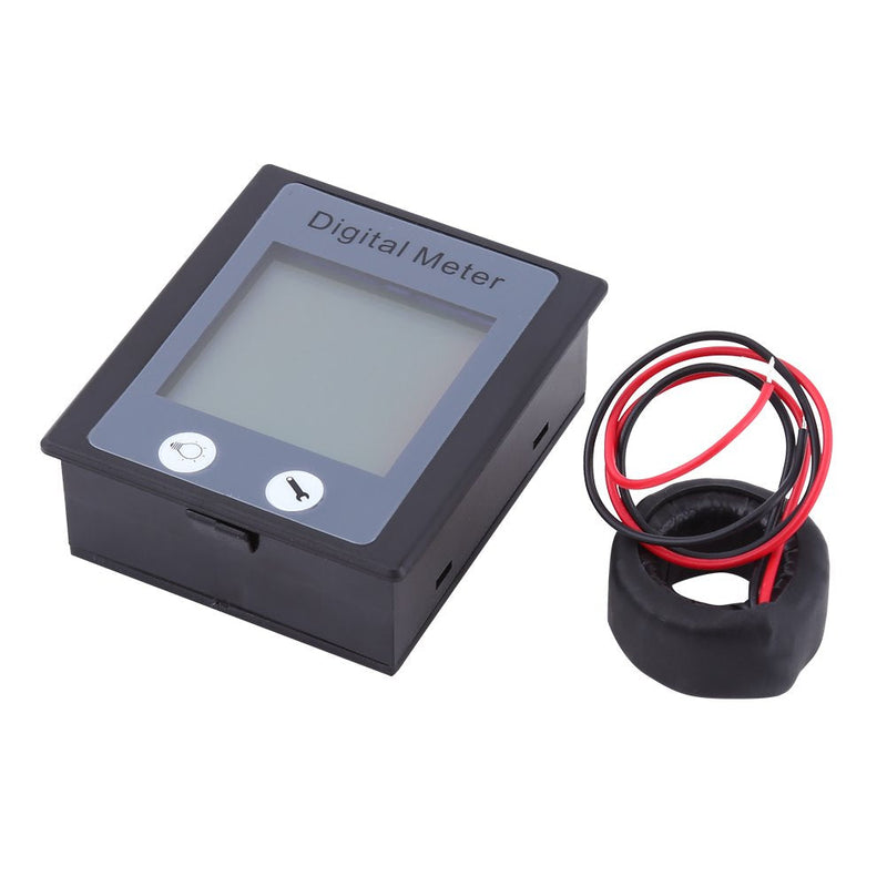 AC Power Meter Digital Monitoring Multimeter Ammeter 100A 80-260V Voltmeter Energy Voltage Current Electrical Tester with CT