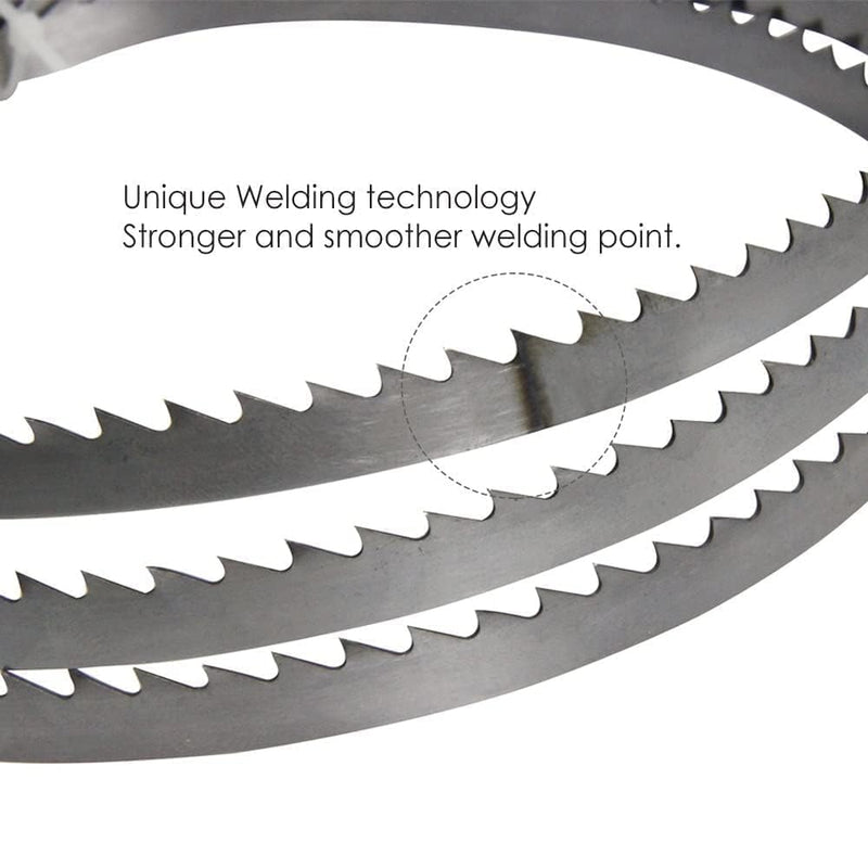Set of 4 saw blades, band saw band, band saw blade, 1425 x 6.35 x 0.35 mm x 6ZPZ band saw blades, wood band saw blade
