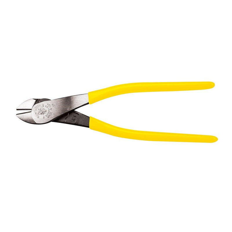 Klein Tools D2000-49 Pliers, Diagonal Cutting Pliers with Heavy-Duty Cutting Knives, Short Jaws and Dual Material Grips, 9-Inch , Yellow