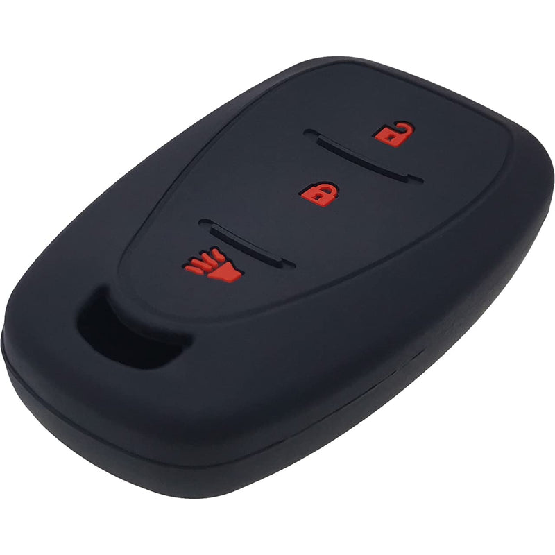 GFDesign 2 Pcs Silicone 3 Buttons Key Fob Cover Remote Case Keyless Protector Compatible with Chevrolet Chevy Malibu Blazer Camaro Cruze Equinox Malibu Limited Sonic Spark Traverse Trax Volt 2016-2019