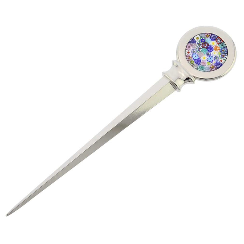 GlassOfVenice Murano Glass Millefiori Letter Opener