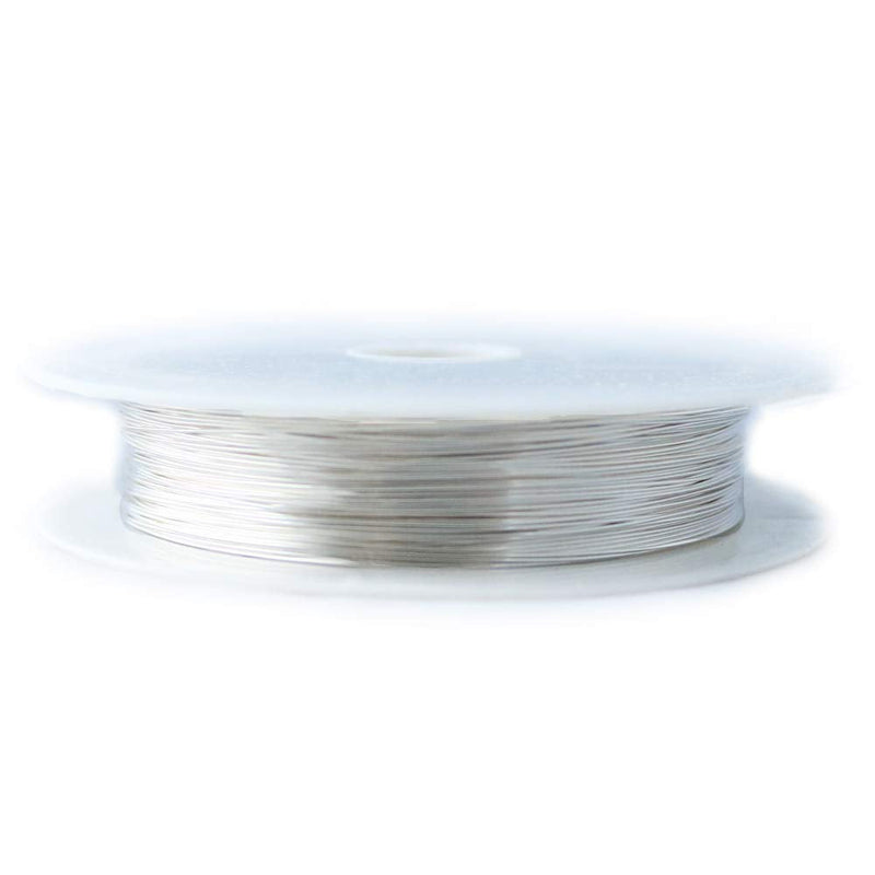22 Gauge, 935 Argentium Silver Wire (Round) Half Hard Made in USA - 1 Ounce (29FT) by CRAFT WIRE 22 Gauge