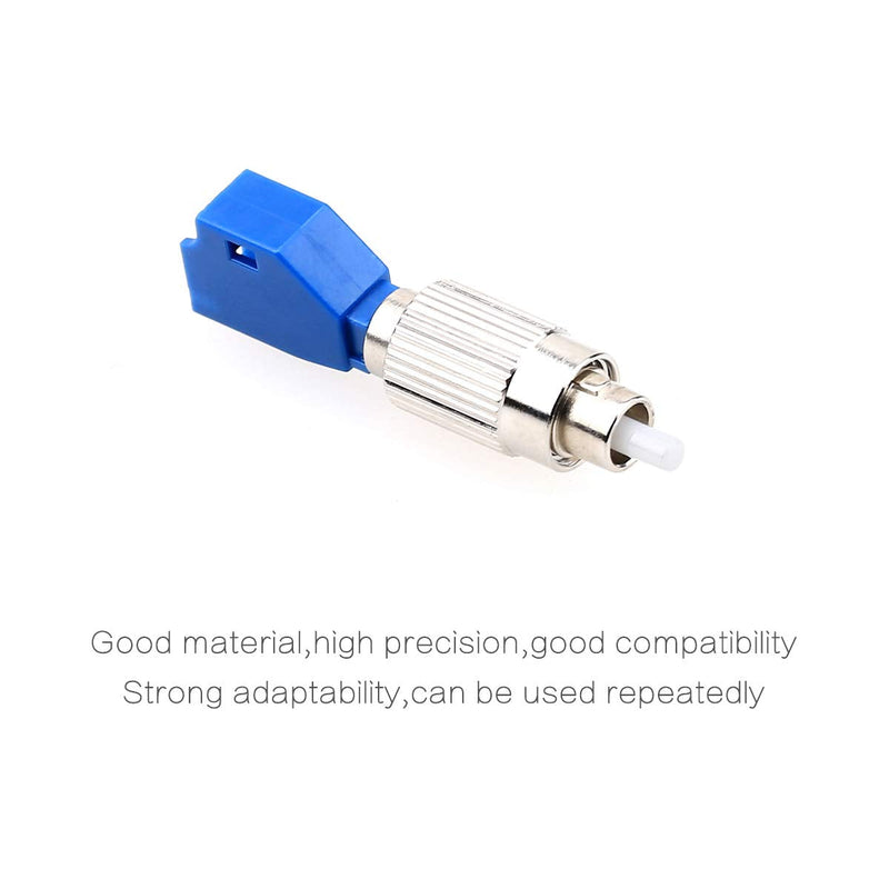 KELUSHI Fiber Optic Connector, FC Male to LC Female Hybrid Optical Fiber Convertor Adapter Compatible with Optical Power Meter Visual Fault Locator 1 Blue
