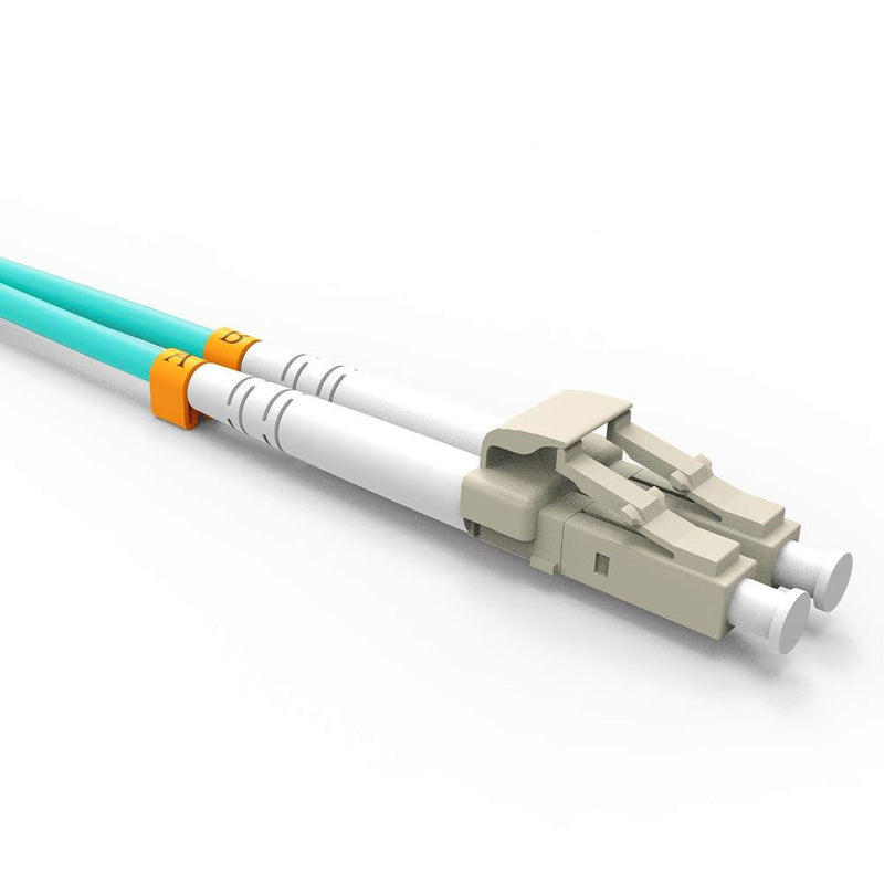 Fiber Patch Cable, Gigabit Fiber Optic Cables VANDESAIL 10G with LC to LC Multimode OM3 Duplex 50/125 OFNP (2M, OM3-5Pack) 2M