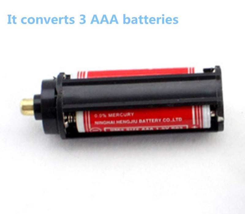 Cafurty 2Pcs Black Battery Holder for 3 x 1.5V AAA Batteries Flashlight Torch - 2 Pack
