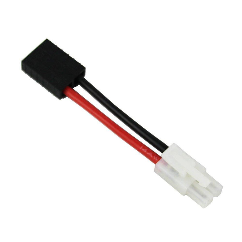 OliYin 3pcs Compatible with TRX Female to Tamiya Male Connector Adapter Cable 14awg 5cm 1.96in for NiCd NiMH Dynamite(Pack of 3)
