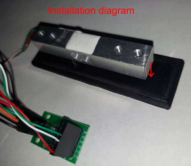 ShangHJ 2Pcs 20kg Load Cell Weighing Sensor Portable Electronic Kitchen Scale + 2Pcs HX711 AD Weighit Amplifier Module Pressure Sensor for Arduino 20kgX2