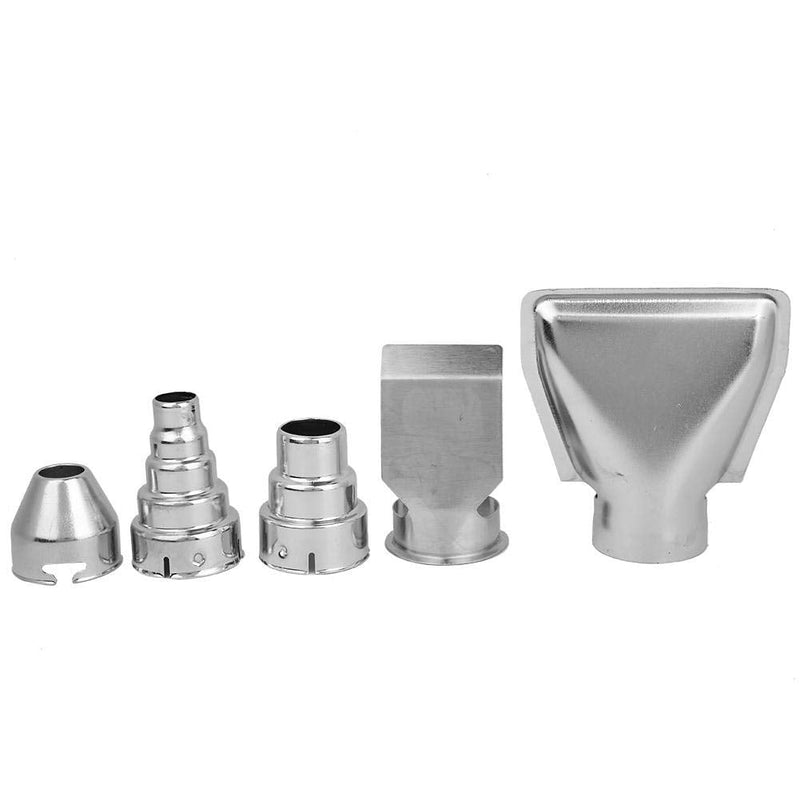Pack of 5 hot air guns nozzles stainless steel heat fan tip accessories