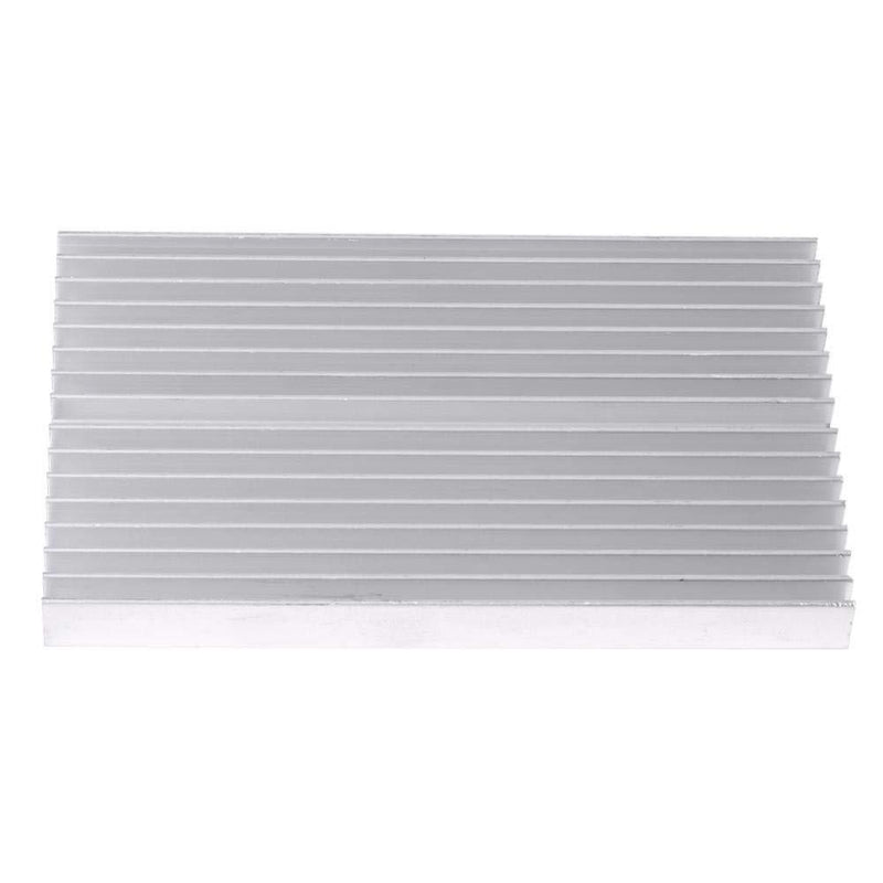 Aluminum Heatsink, Grille Shape Heat Sink Cooling Fin for IC LED Power Transistor 100X60X10mm 16 Teeth
