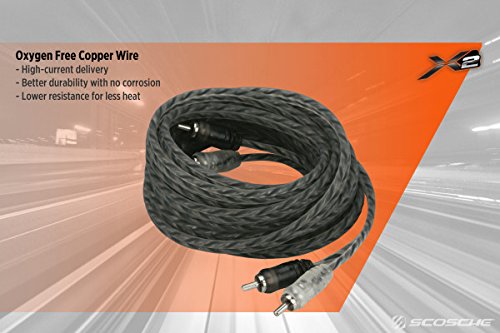 SCOSCHE X2R12 12ft Twisted Pair Audio Cable 12ft Cable