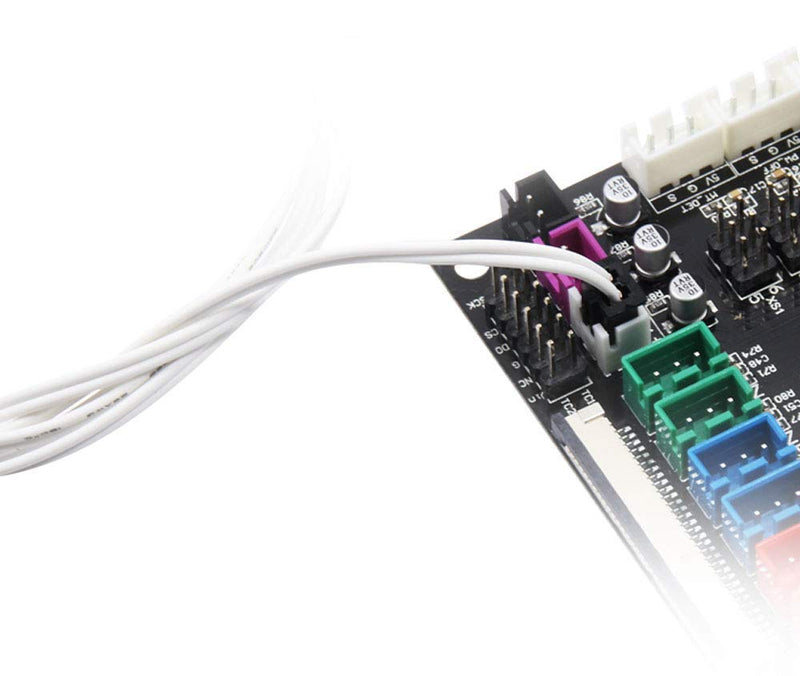 DollaTek 5Pcs 2M Thermistor Temperature Sensor HT-NTC100K 50℃ High Temperature for 3D Printer