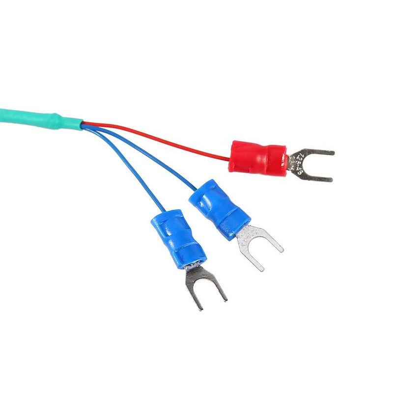 RTD PT100 Thermocouple Temperature Sensor Probe 1/2" NPT Thread Connector with 3 Wires 2M Cable, -58~572°F (-50~300°C)