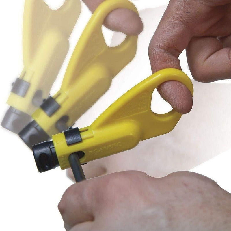 Klein Tools VDV002-820 Coax Push-On Connector VDV Kit, Includes The Tools Needed to Prepare, Connect and Test Coax Cables