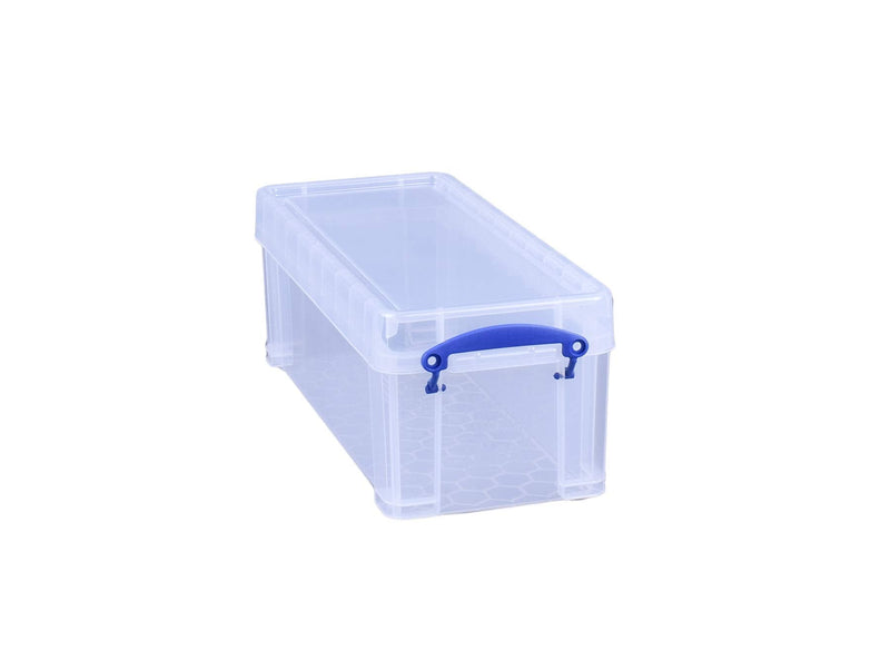 Really Useful Box Plastic Storage Box, 6.5 Liters, 17 1/2" x 7" x 6 1/4", Clear