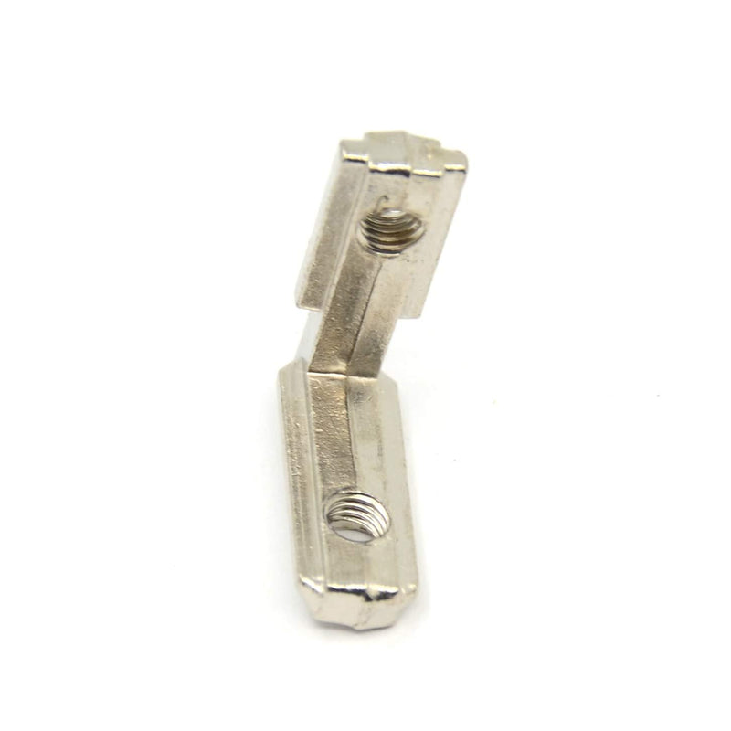 Befenybay 20PCS L Model 90 Degree Interior Inside Corner Connector Joint Bracket with Screws for 6mm T Shape Aluminum Extrusion Profile 2020 Series 2020-Silver