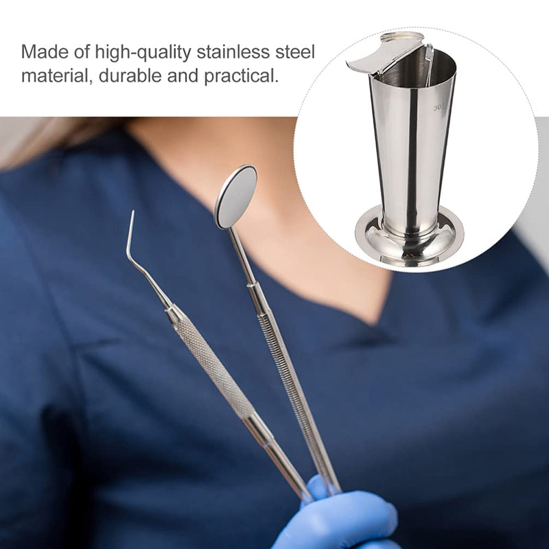 iplusmile Forceps Jar Dental Tweezers Holder Stainless Steel Surgical Instruments Organizer Conical Forceps Pliers Jar Tweezers Tube Organizer