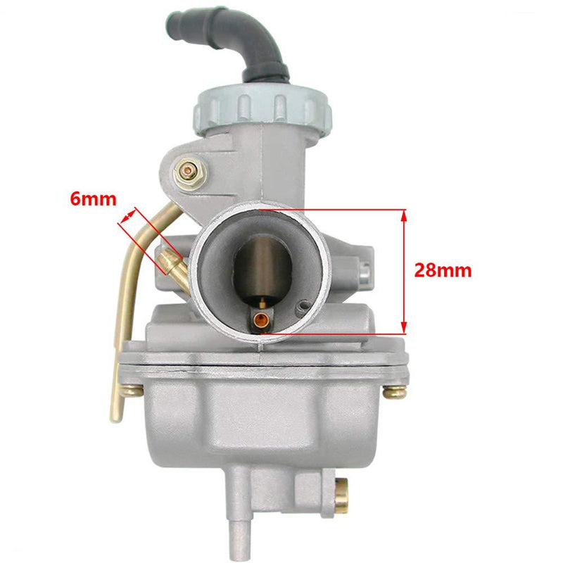 PZ20 Carburetor for Kazuma Baja 50cc 70cc 90cc 110cc 125cc TaoTao 110B NST SunL Chinese Quad 4 Stroke ATV 4 Wheeler Go Kart Dirt Bike Honda CRF50F XL75 CRF80F XR50R with Air Fuel Filter