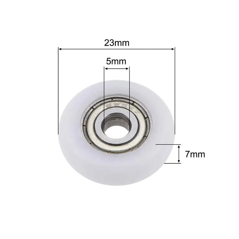 uxcell 625ZZ Plastic Coated Ball Bearing 5x23x7mm for Slide Door Windows Furniture Pulley 10pcs