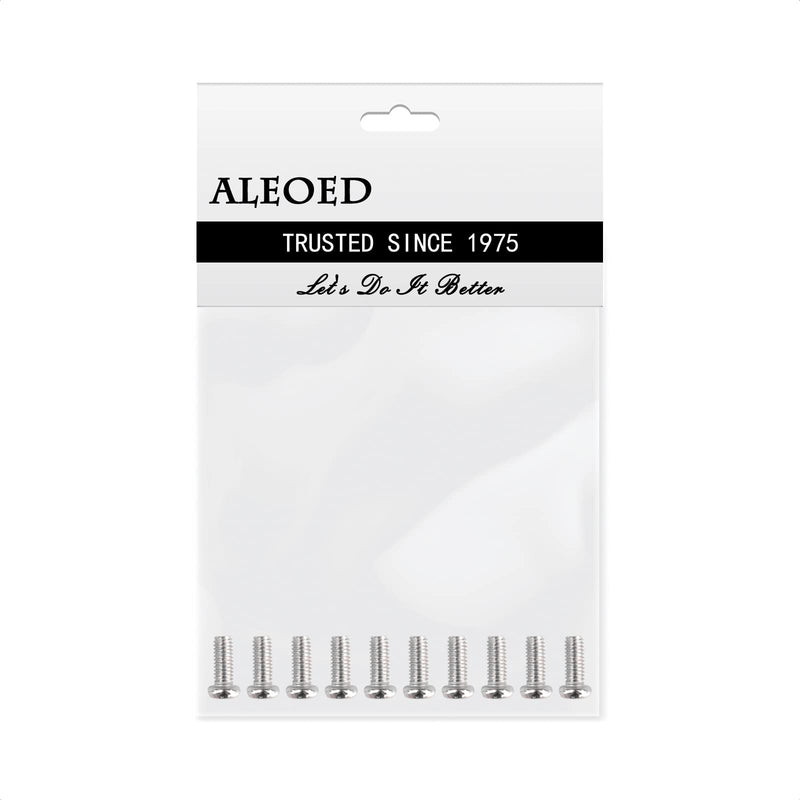 ALEOED M4 x 10mm Screw for TV Computer LCD Monitor Stand Mounting Phillips Head Screw, Pack of 10