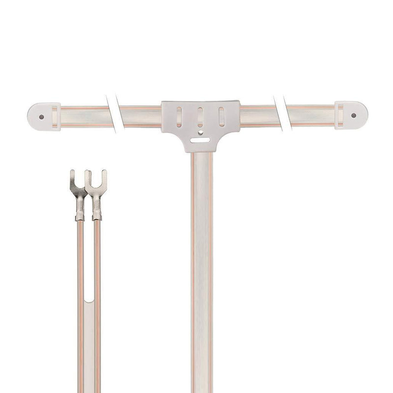 Bingfu FM Dipole Antenna 300 Ohm FM Antenna with 2 Pin Bare Wire Twin Lead for Indoor Digital HD Radio Table Top FM Radio Home Stereo Receiver AV Audio Vedio Home Theater Receiver HDTV TV Tuner