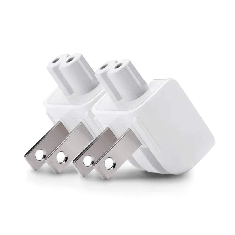Mac AC Wall Adapter Plug Duckhead US Wall Charger AC Cord US Standard Duck Head for MacBook Mac iBook/iPhone/iPod AC Power Adapter Brick (2 PCs)
