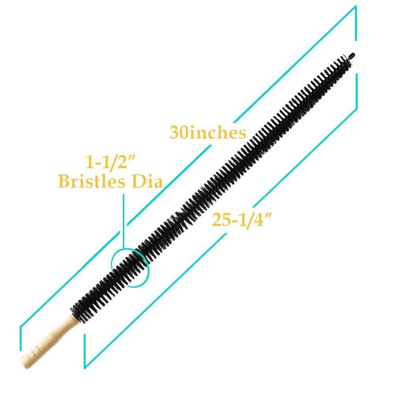 Dryer Cleaner Vent Brush - 30 Inch Long Flexible Dryer Vent Cleaner & Refrigerator Condenser Coil Brush Auger Clothes Lint Trap Remover