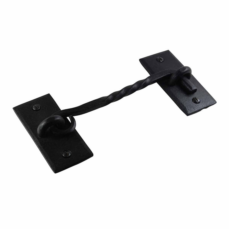 Renovator's Supply Wrought Iron Cabin Hook Black Rustproof Finish 6 in.