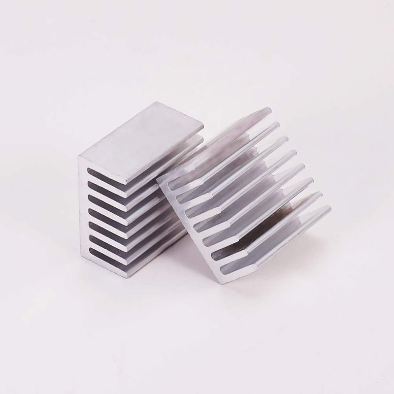 Othmro 10pcs Silver Aluminum Heatsink Cooling Fin Cooler Circuit Board for Led Semiconductor Integrated Circuit Device20 x10cm(WH)