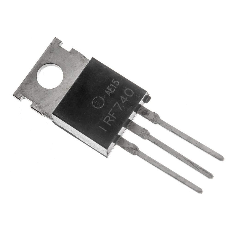 Bridgold 10pcs IRF740 IRF740PBF N-Channel MOSFET Transistor, 10 A 400 V,3-Pin TO-220AB