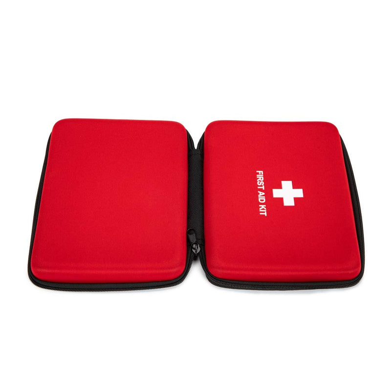 First Aid Hard Case Empty, Jipemtra First Aid Hard Shell Case First Aid EVA Hard Red Medical Bag for Home Health First Emergency Responder Camping Outdoors (Red Square) Red Square