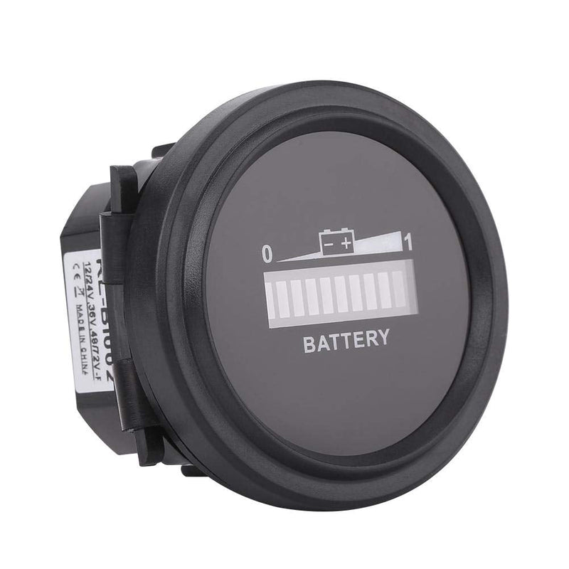Golf Cart Battery Indicator 12V/24V/36V/48V/72V LED Digital DC Electricity Indicator Meter DC Battery Gauge Fit for Golf Cart