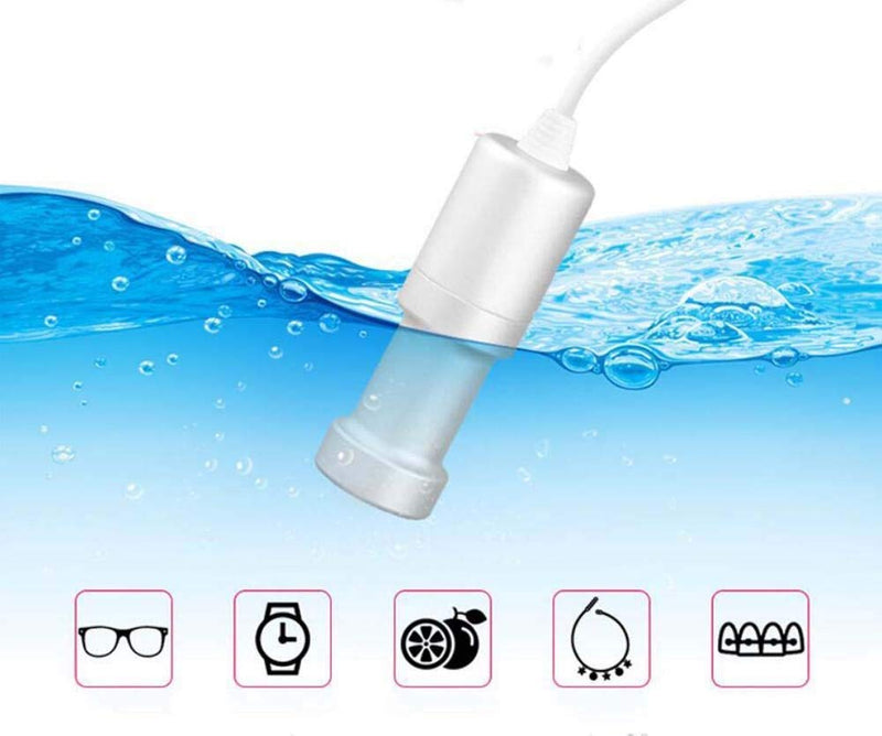 Portable Household Ultrasonic Cleaner 2.0 Version, Professional Mini Immersible Ultrasonic Cleaning Machine, Jewelry Cleaner for Cleaning Fruit, Vegetable, Dentures, Dishes, Clothes, Glasses, Jewelry
